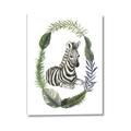 Picture of Palm Wreath Zebra _GroupedProduct_Rectangle_Portrait_Mini_ _GroupedProduct_Rectangle_Portrait_Canvas_