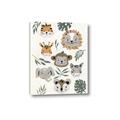 Picture of Safari Heads I (make bkg white) _GroupedProduct_Rectangle_Portrait_Mini_ _GroupedProduct_Rectangle_Portrait_Canvas_