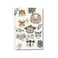Picture of Safari Heads I (make bkg white) _GroupedProduct_Rectangle_Portrait_Mini_ _GroupedProduct_Rectangle_Portrait_Canvas_