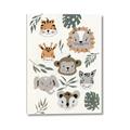 Picture of Safari Heads I (make bkg white) _GroupedProduct_Rectangle_Portrait_Mini_ _GroupedProduct_Rectangle_Portrait_Canvas_