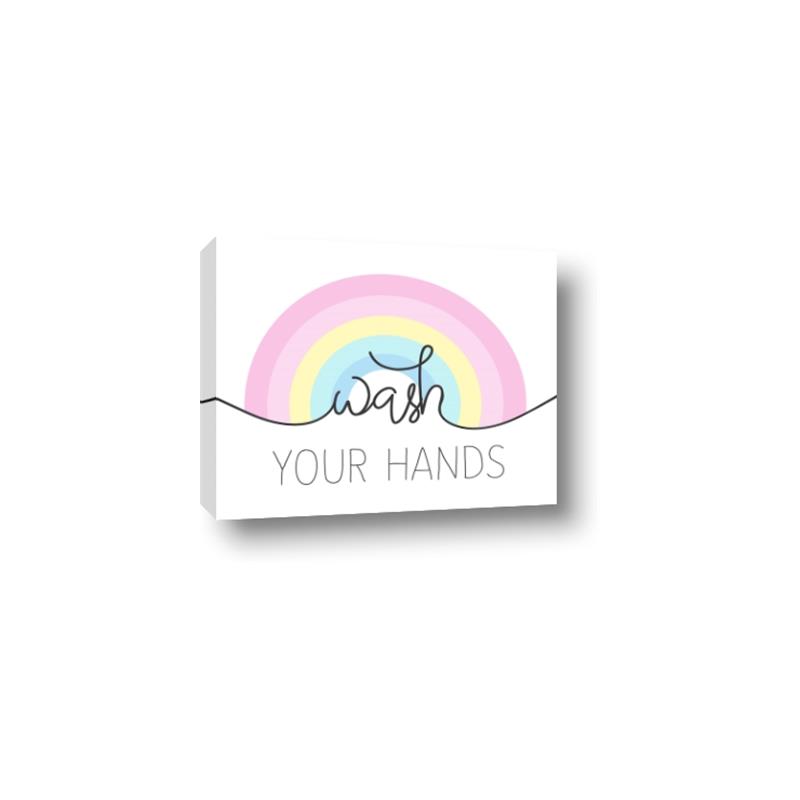 Picture of Wash your hands pastel  _GroupedProduct_Rectangle_Landscape_Mini_ _GroupedProduct_Rectangle_Landscape_Canvas_