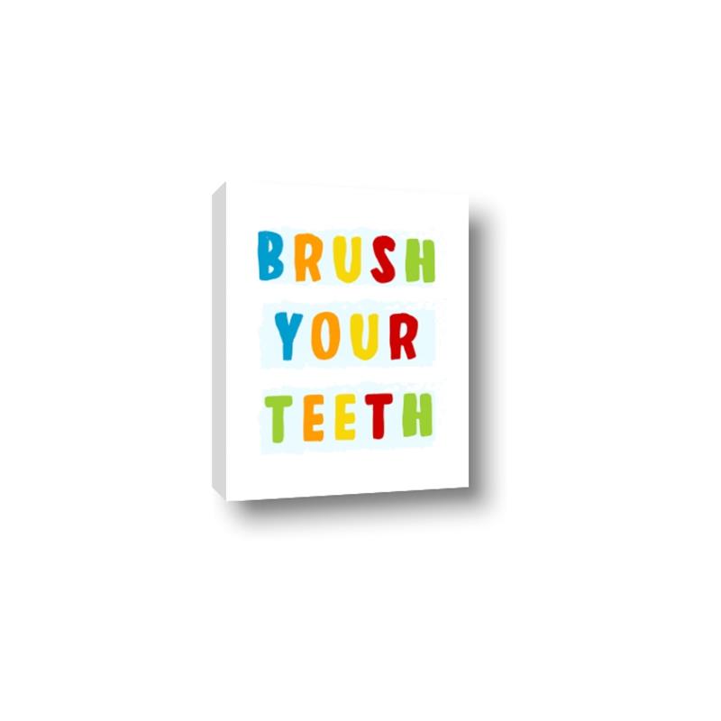 Picture of Brush your teeth multi Colour I _GroupedProduct_Rectangle_Portrait_Mini_ _GroupedProduct_Rectangle_Portrait_Canvas_