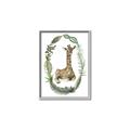 Picture of Palm Wreath Giraffe _GroupedProduct_Rectangle_Portrait_Mini_ _GroupedProduct_Rectangle_Portrait_Canvas_Framed_