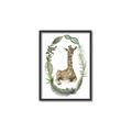 Picture of Palm Wreath Giraffe _GroupedProduct_Rectangle_Portrait_Mini_ _GroupedProduct_Rectangle_Portrait_Canvas_Framed_