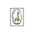 Picture of Palm Wreath Giraffe _GroupedProduct_Rectangle_Portrait_Mini_ _GroupedProduct_Rectangle_Portrait_Canvas_Framed_