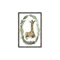 Picture of Palm Wreath Giraffe _GroupedProduct_Rectangle_Portrait_Mini_ _GroupedProduct_Rectangle_Portrait_Canvas_Framed_