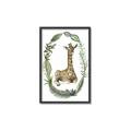 Picture of Palm Wreath Giraffe _GroupedProduct_Rectangle_Portrait_Mini_ _GroupedProduct_Rectangle_Portrait_Canvas_Framed_