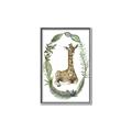 Picture of Palm Wreath Giraffe _GroupedProduct_Rectangle_Portrait_Mini_ _GroupedProduct_Rectangle_Portrait_Canvas_Framed_
