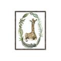 Picture of Palm Wreath Giraffe _GroupedProduct_Rectangle_Portrait_Mini_ _GroupedProduct_Rectangle_Portrait_Canvas_Framed_