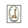 Picture of Palm Wreath Giraffe _GroupedProduct_Rectangle_Portrait_Mini_ _GroupedProduct_Rectangle_Portrait_Canvas_Framed_