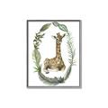 Picture of Palm Wreath Giraffe _GroupedProduct_Rectangle_Portrait_Mini_ _GroupedProduct_Rectangle_Portrait_Canvas_Framed_