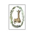 Picture of Palm Wreath Giraffe _GroupedProduct_Rectangle_Portrait_Mini_ _GroupedProduct_Rectangle_Portrait_Canvas_Framed_