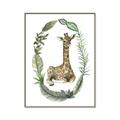 Picture of Palm Wreath Giraffe _GroupedProduct_Rectangle_Portrait_Mini_ _GroupedProduct_Rectangle_Portrait_Canvas_Framed_