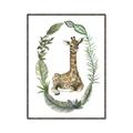 Picture of Palm Wreath Giraffe _GroupedProduct_Rectangle_Portrait_Mini_ _GroupedProduct_Rectangle_Portrait_Canvas_Framed_