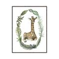 Picture of Palm Wreath Giraffe _GroupedProduct_Rectangle_Portrait_Mini_ _GroupedProduct_Rectangle_Portrait_Canvas_Framed_