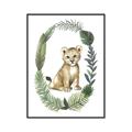 Picture of Palm Wreath Cub _GroupedProduct_Rectangle_Portrait_Mini_ _GroupedProduct_Rectangle_Portrait_Canvas_Framed_