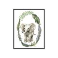 Picture of Elephant Palm Wreath _GroupedProduct_Rectangle_Portrait_Mini_ _GroupedProduct_Rectangle_Portrait_Canvas_Framed_