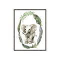 Picture of Elephant Palm Wreath _GroupedProduct_Rectangle_Portrait_Mini_ _GroupedProduct_Rectangle_Portrait_Canvas_Framed_