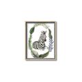 Picture of Palm Wreath Zebra _GroupedProduct_Rectangle_Portrait_Mini_ _GroupedProduct_Rectangle_Portrait_Canvas_Framed_