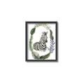 Picture of Palm Wreath Zebra _GroupedProduct_Rectangle_Portrait_Mini_ _GroupedProduct_Rectangle_Portrait_Canvas_Framed_