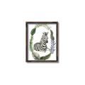 Picture of Palm Wreath Zebra _GroupedProduct_Rectangle_Portrait_Mini_ _GroupedProduct_Rectangle_Portrait_Canvas_Framed_