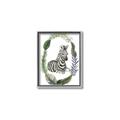 Picture of Palm Wreath Zebra _GroupedProduct_Rectangle_Portrait_Mini_ _GroupedProduct_Rectangle_Portrait_Canvas_Framed_