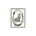 Picture of Palm Wreath Zebra _GroupedProduct_Rectangle_Portrait_Mini_ _GroupedProduct_Rectangle_Portrait_Canvas_Framed_