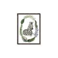 Picture of Palm Wreath Zebra _GroupedProduct_Rectangle_Portrait_Mini_ _GroupedProduct_Rectangle_Portrait_Canvas_Framed_