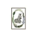 Picture of Palm Wreath Zebra _GroupedProduct_Rectangle_Portrait_Mini_ _GroupedProduct_Rectangle_Portrait_Canvas_Framed_