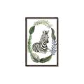 Picture of Palm Wreath Zebra _GroupedProduct_Rectangle_Portrait_Mini_ _GroupedProduct_Rectangle_Portrait_Canvas_Framed_
