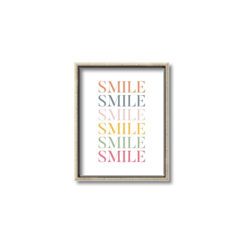 Picture of Smile _GroupedProduct_Rectangle_Portrait_Mini_ _GroupedProduct_Rectangle_Portrait_Canvas_Framed_