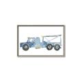 Picture of Blue Grader _GroupedProduct_Rectangle_Landscape_Mini_ _GroupedProduct_Rectangle_Landscape_Canvas_Framed_