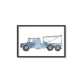 Picture of Blue Grader _GroupedProduct_Rectangle_Landscape_Mini_ _GroupedProduct_Rectangle_Landscape_Canvas_Framed_