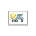 Picture of Blue Mixer _GroupedProduct_Rectangle_Landscape_Mini_ _GroupedProduct_Rectangle_Landscape_Canvas_Framed_