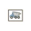 Picture of Blue Dump T _GroupedProduct_Rectangle_Landscape_Mini_ _GroupedProduct_Rectangle_Landscape_Canvas_Framed_