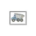 Picture of Blue Dump T _GroupedProduct_Rectangle_Landscape_Mini_ _GroupedProduct_Rectangle_Landscape_Canvas_Framed_