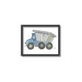 Picture of Blue Dump T _GroupedProduct_Rectangle_Landscape_Mini_ _GroupedProduct_Rectangle_Landscape_Canvas_Framed_