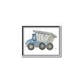 Picture of Blue Dump T _GroupedProduct_Rectangle_Landscape_Mini_ _GroupedProduct_Rectangle_Landscape_Canvas_Framed_