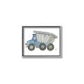 Picture of Blue Dump T _GroupedProduct_Rectangle_Landscape_Mini_ _GroupedProduct_Rectangle_Landscape_Canvas_Framed_