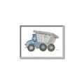 Picture of Blue Dump T _GroupedProduct_Rectangle_Landscape_Mini_ _GroupedProduct_Rectangle_Landscape_Canvas_Framed_