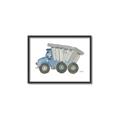 Picture of Blue Dump T _GroupedProduct_Rectangle_Landscape_Mini_ _GroupedProduct_Rectangle_Landscape_Canvas_Framed_