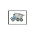 Picture of Blue Dump T _GroupedProduct_Rectangle_Landscape_Mini_ _GroupedProduct_Rectangle_Landscape_Canvas_Framed_