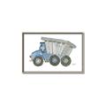 Picture of Blue Dump T _GroupedProduct_Rectangle_Landscape_Mini_ _GroupedProduct_Rectangle_Landscape_Canvas_Framed_