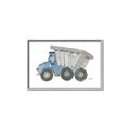 Picture of Blue Dump T _GroupedProduct_Rectangle_Landscape_Mini_ _GroupedProduct_Rectangle_Landscape_Canvas_Framed_