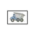 Picture of Blue Dump T _GroupedProduct_Rectangle_Landscape_Mini_ _GroupedProduct_Rectangle_Landscape_Canvas_Framed_