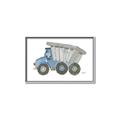 Picture of Blue Dump T _GroupedProduct_Rectangle_Landscape_Mini_ _GroupedProduct_Rectangle_Landscape_Canvas_Framed_