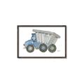 Picture of Blue Dump T _GroupedProduct_Rectangle_Landscape_Mini_ _GroupedProduct_Rectangle_Landscape_Canvas_Framed_