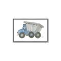 Picture of Blue Dump T _GroupedProduct_Rectangle_Landscape_Mini_ _GroupedProduct_Rectangle_Landscape_Canvas_Framed_