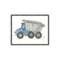 Picture of Blue Dump T _GroupedProduct_Rectangle_Landscape_Mini_ _GroupedProduct_Rectangle_Landscape_Canvas_Framed_