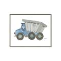Picture of Blue Dump T _GroupedProduct_Rectangle_Landscape_Mini_ _GroupedProduct_Rectangle_Landscape_Canvas_Framed_